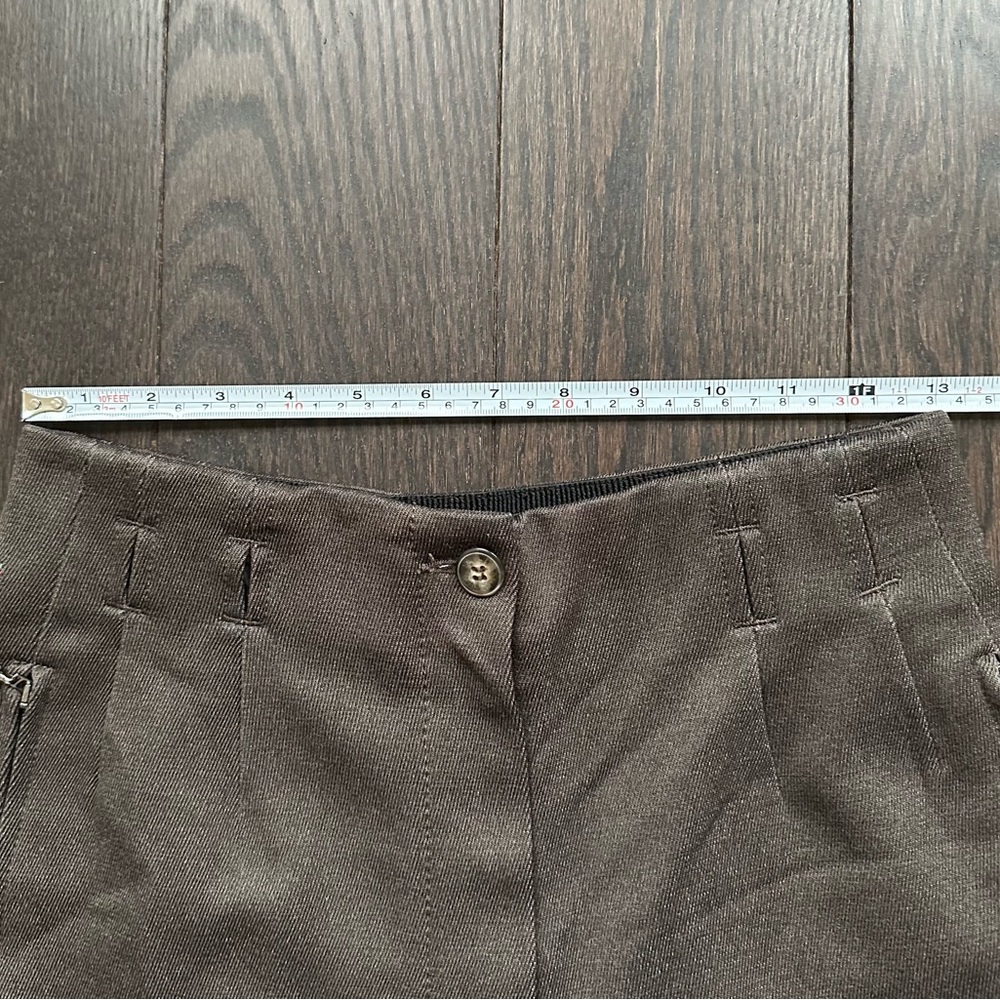 Vintage Post Card Italian Design Ski Pants Brown Floral Embroidered Stirrup - XS - Picture 10 of 16